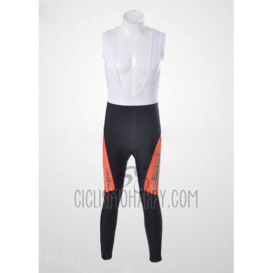 Euskalte Cycling Jersey Bib Tight 2011 Men Long Sleeve Orange